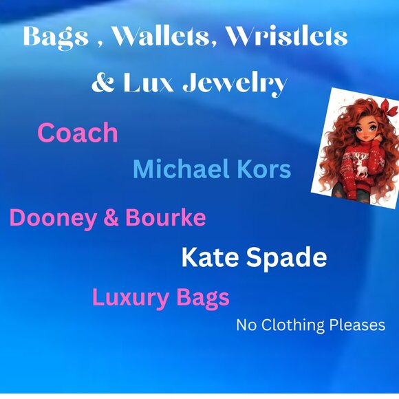 Handbags - 🍑Bags, wallets, wristlets & LUX Jewelry share show🍑SEE FLYER